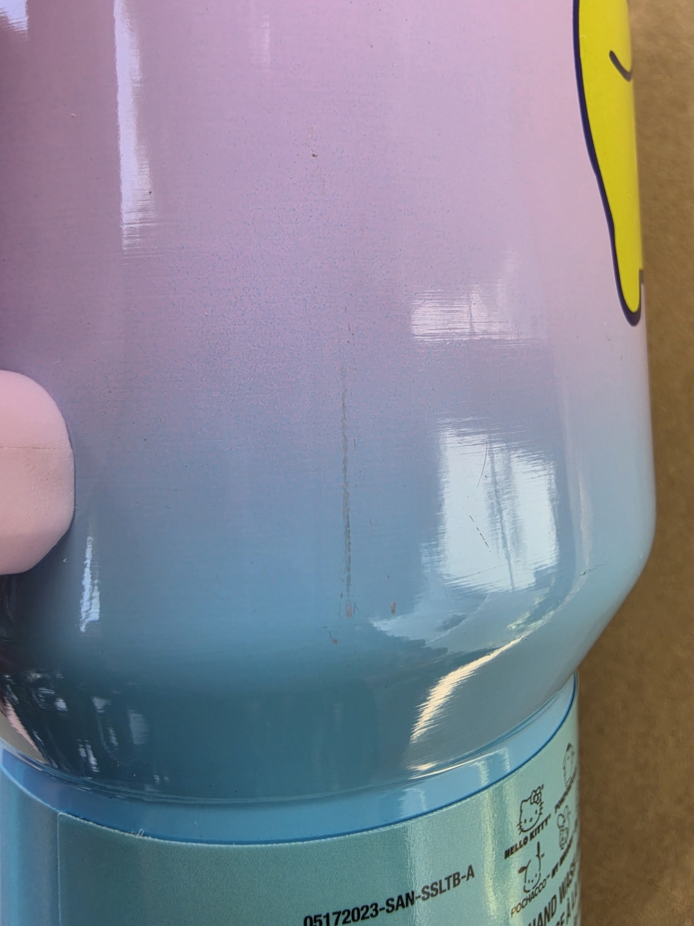 Hello Kitty Light Pink and Light Blue Tumbler Cup with Straw.  Please See Pictur - Picture 6 of 8